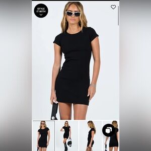 CLASSIC MINI DRESS BLACK - Princess Polly